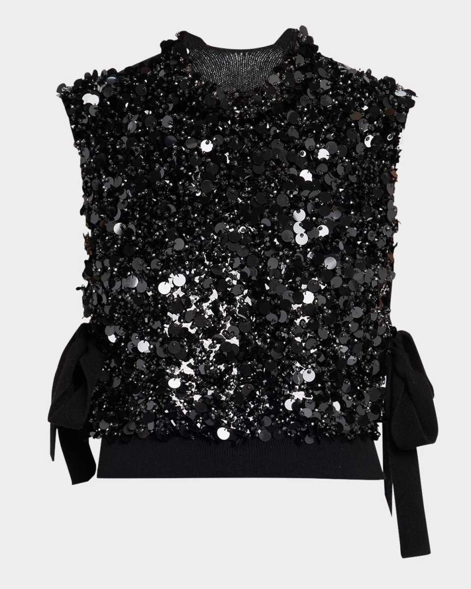 Cosima Embroidered Cashmere Vest